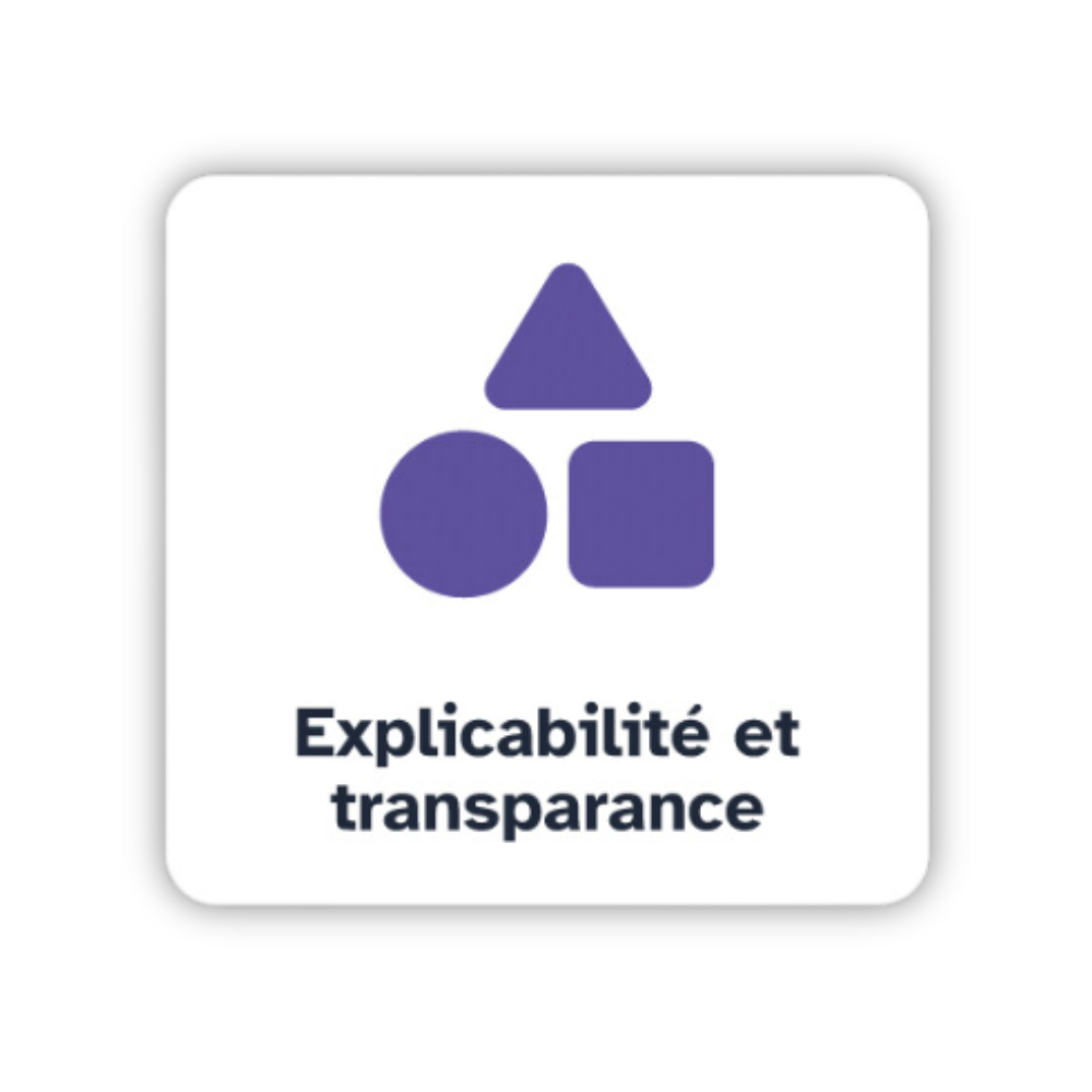 Explicabilité et transparence